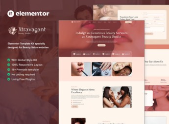 Xtravagant – Beauty Salon Elementor Template Kit