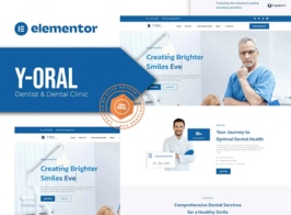 Y-Oral – Dentist & Dental Clinic Elementor Template Kit