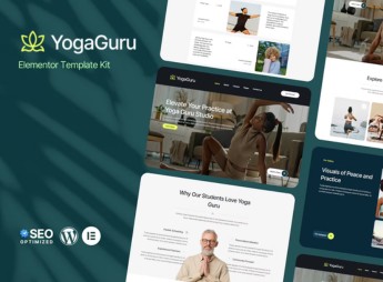 YogaGuru – Yoga Teacher & Studio Elementor Template Kit