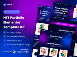 Yorfy – NFT Project Elementor Template Kit