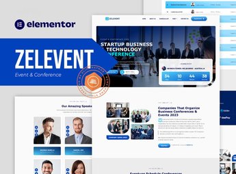 Zelevent – Event & Conference Elementor Template Kit