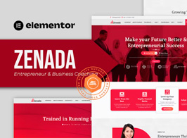 Zenada – Entrepreneurs and Business Coaching Elementor Template Kit