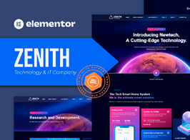 Zenith – Technology & IT Company Kit de Templates para Elementor
