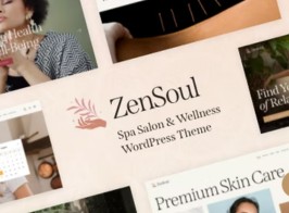 ZenSoul – Spa Salon & Wellness WordPress Theme + AI