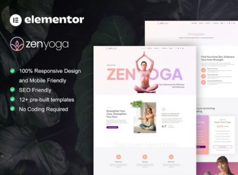 Zenyoga – Yoga & Meditation Elementor Template Kit