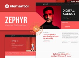 Zephyr – Creative Digital Agency Elementor Template Kit