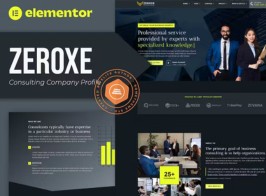 Zeroxe – Consulting Company Profile Elementor Template Kit