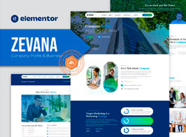 Zevana – Company Profile & Business Elementor Template Kit
