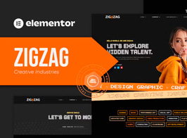 Zigzag – Creative Industries Elementor Template Kit
