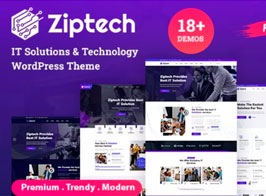 Ziptech – IT Solutions Technology WordPress Theme