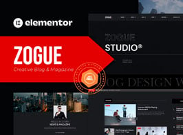 Zogue – Creative Blog & Magazine Elementor Template Kit