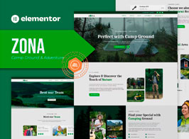 Zona – Camp Ground & Adventure Elementor Template Kit