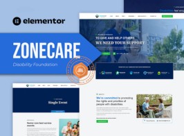 Zonecare – Disability Foundation Elementor Template Kit