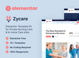 Zycare – In-home Care & Private Nursing Agency Elementor Template Kit