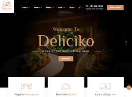 Deliciko – Restaurant WordPress Theme