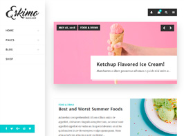 Eskimo – Minimal Personal WordPress Blog & Shop Theme