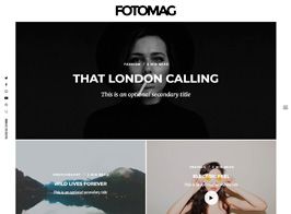 Fotomag – A Silky Minimalist Blogging Magazine WordPress Theme For Visual Storytelling