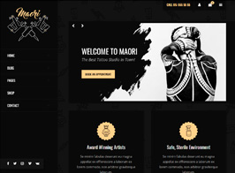Maori – Tattoo Studio WordPress Theme