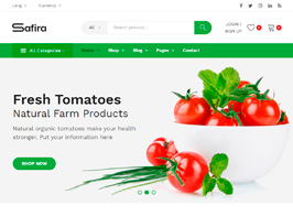 Safira – Food & Organic WooCommerce WordPress Theme