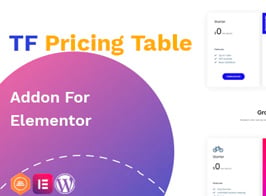 TF Pricing Table addon – widget for Elementor
