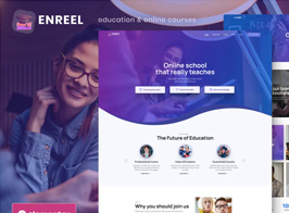 Enreel – Education & Online Courses Elementor Template Kit