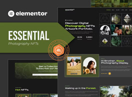 Essential – Photography NFT Portfolio Elementor Template Kit