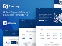 Everpay – Online Payment Gateway & Fintech Elementor Template Kit
