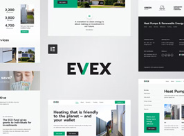 Evex – Heat Pumps & Renewable Energy Elementor Template Kit