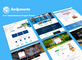 Helpmate – 6 in 1 Maintenance Drupal Theme