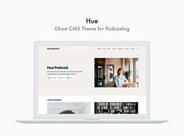 Hue – Ghost CMS Theme for Podcasting