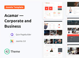 Acamar — Tiled Layout and Clean Design Responsive Joomla Template