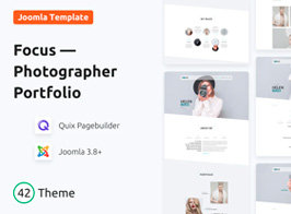 Focus – Photographer portfolio Responsive Joomla Template