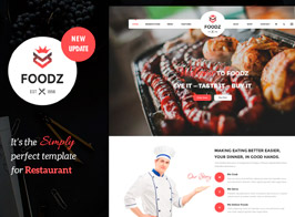 Foodz – Restaurant, Spa & Salon Joomla 4 Template