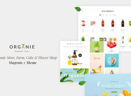 Organie – Organic Store, Farm, Cake, Flower Magento Theme