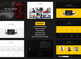 Andon – Parallax Onepage Muse Template