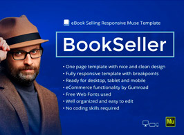 BookSeller – eBook Selling Responsive Muse Template