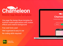 Chameleon – Android App Promo Site Muse Template