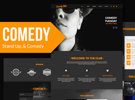 Comedy – Club Entertainment Club Muse Template YR