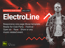 ElectroLine – Music Event Responsive Muse Template