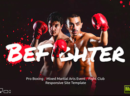 BEFighter – Boxing / MMA Sport Event Muse Template