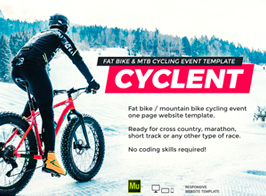 Cyclent – Winter Cycling Race Event Muse Template