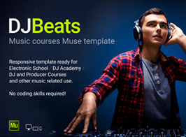 DJBeats – Music DJ Courses / School Muse Template