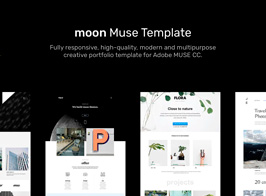 moon – Responsive Portfolio Adobe Muse Templates