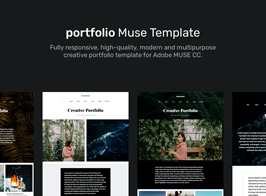 Portfolio Muse RWD Template + Gallery Widget
