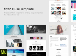 Titan – Responsive Muse Templates for Landing Page