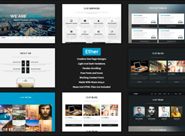 Ether – One Page Multipurpose MUSE Template