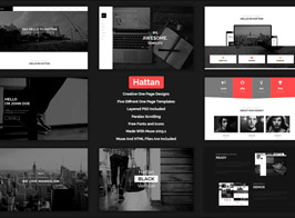 Hattan – Creative Onepage Multipurpose Muse Template