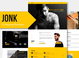 JONK – CV Resume Personal Muse Template YR