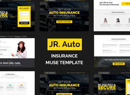 Jr. Auto Insurance Landing Page – Responsive Muse Template