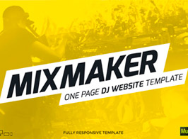 MixMaker – DJ / Producer Muse Website Template